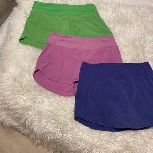 3 sz 8  Lululemon 2shorts 1 skort